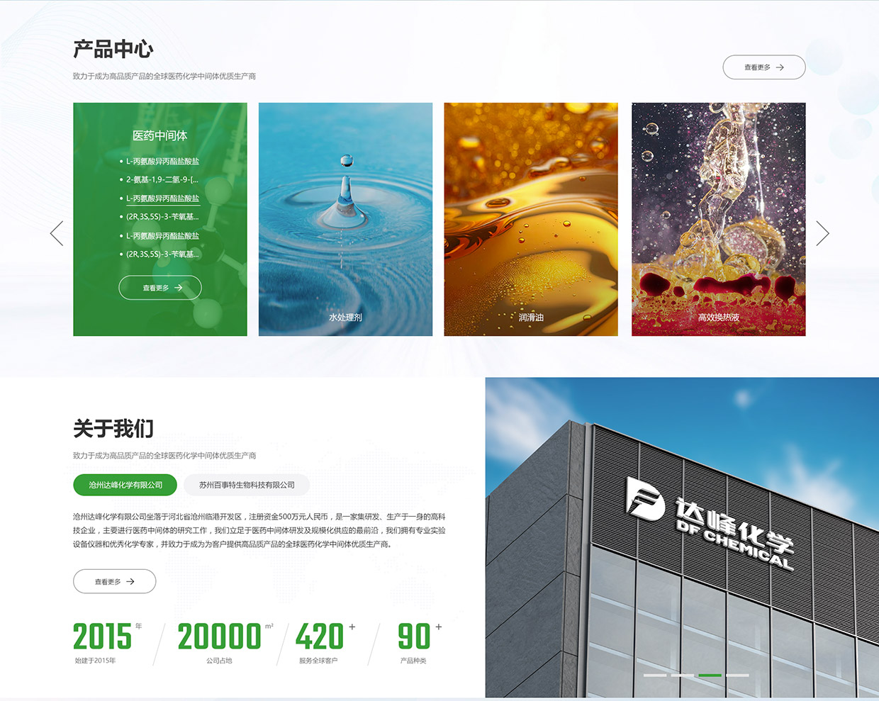 滄州達(dá)峰化學(xué)網(wǎng)站建設(shè)案例