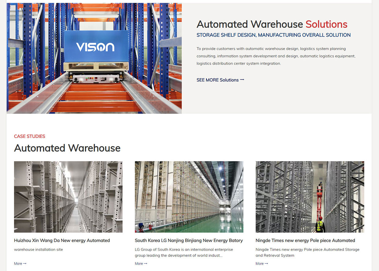 VISON外貿(mào)網(wǎng)站案例