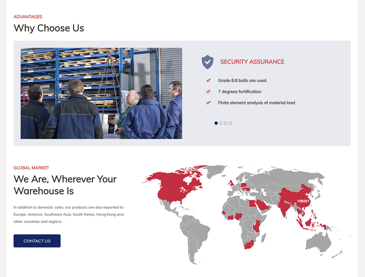 VISON外貿(mào)網(wǎng)站案例